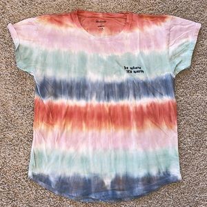 Madewell Madewell x Warm Be Where It's Warm Tie-Dye Tee Size Medium
